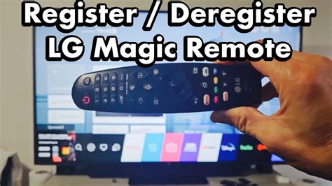 How to registee new lg magic remote